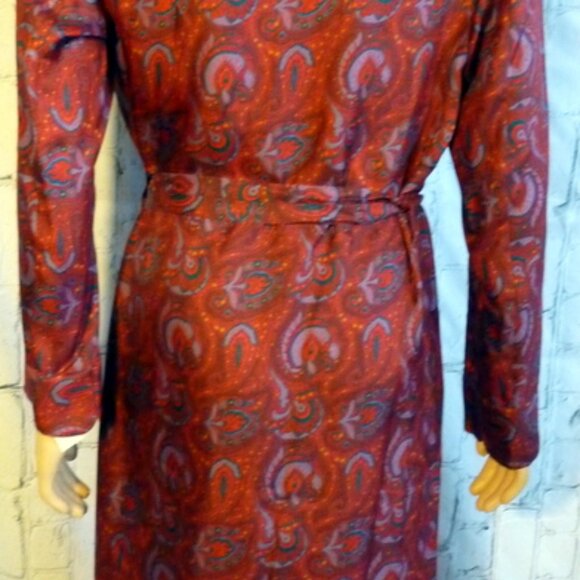 RICK PALLACK Limited Edition Paisly Silk Robe Made in Austria Size 52L, US 42L - Picture 3 of 5